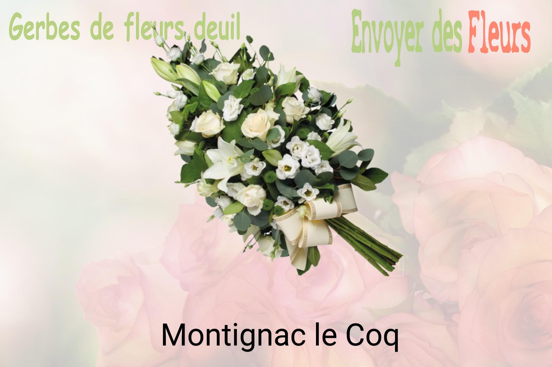 Gerbe de fleurs de deuil livrée à Montignac-le-Coq